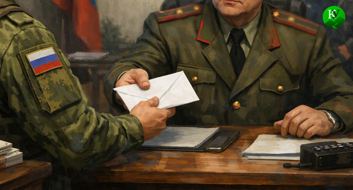 Взятка командиру. Иллюстрация создана «Кавказским узлом» с помощью ИИ в программе Copilot