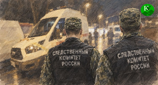 Сотрудники следственного комитета. Иллюстрация создана "Кавказским узлом" при помощи ИИ в программе Copilot