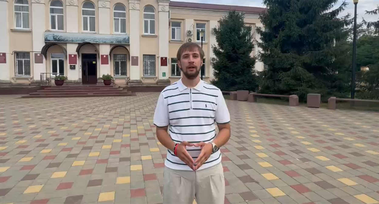 Владимир Козорог. Кадр из видео в телеграм-канале https://t.me/vova22kz Владимир Козорог. Кадр из видео в телеграм-канале https://t.me/vova22kz