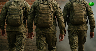 Военные на СВО. Иллюстрация создана «Кавказским узлом» с помощью ИИ в программе Copilot