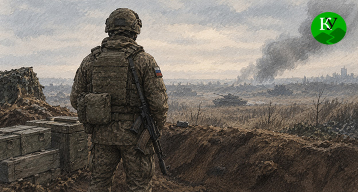 Военнослужащий. Иллюстрация создана "Кавказским узлом" при помощи ИИ в программе Copilot Военнослужащий. Иллюстрация создана "Кавказским узлом" при помощи ИИ в программе Copilot