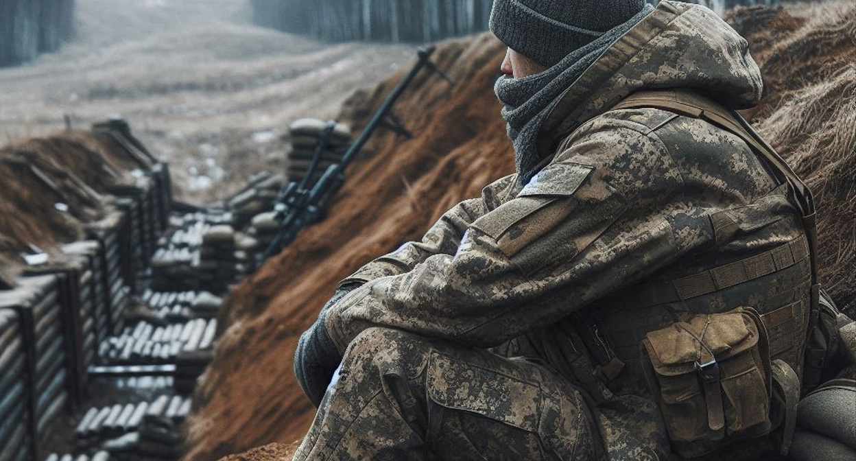 Военный на СВО. Иллюстрация создана «Кавказским узлом» с помощью ИИ в программе Copilot Военный на СВО. Иллюстрация создана «Кавказским узлом» с помощью ИИ в программе Copilot