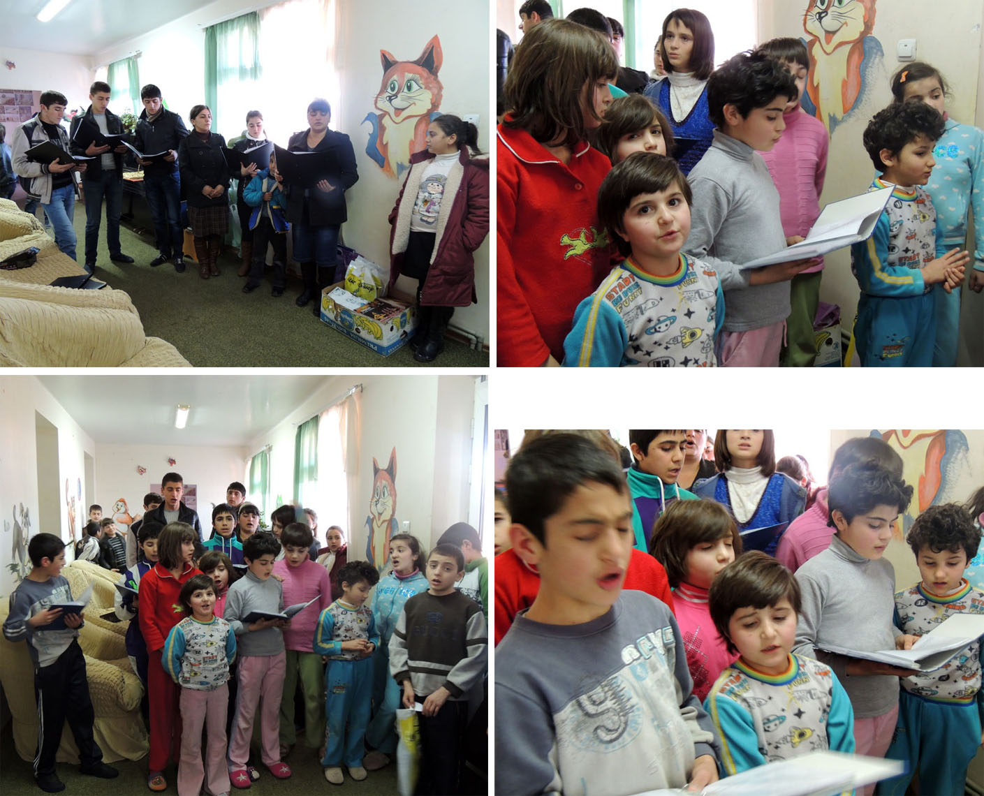 Гости и дети поёт христианские песни. Гости и дети поёт христианские песни.