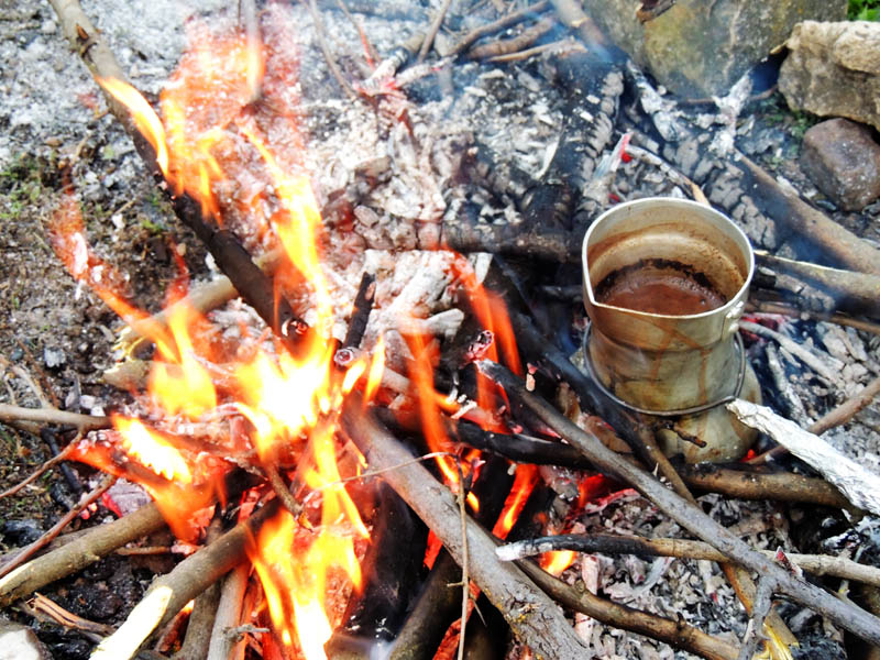 Кофе на костре. Кофе на костре.