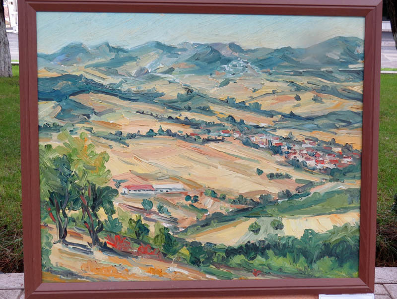 Работа художника Зорика Галстяна «Карабахский сюжет».