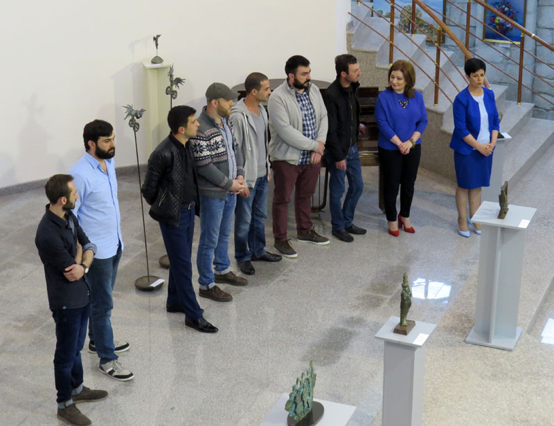 Приветственное слово министра культуры НКР Нарине Агабалян (крайняя справа).